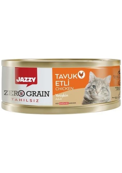 Jazzy Tahılsız Tavuk Etli Kedi Konservesi (90 g)