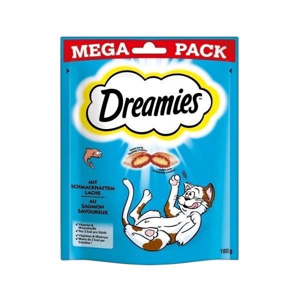 Mega Pack İç Dolgulu Somonlu Kedi Ödül Bisküvisi 180gr