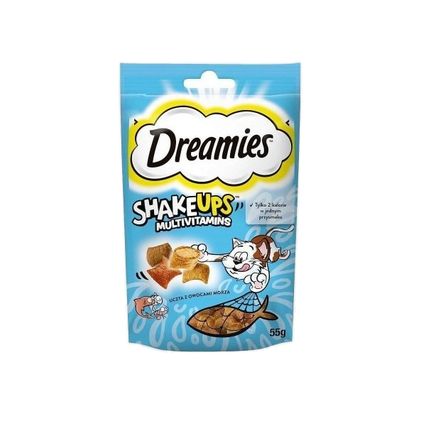 ShakeUps Seafood Balıklı ve Karidesli Kedi Ödül Bisküvisi 55gr