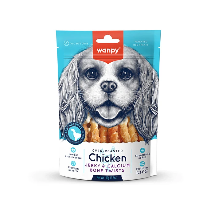 Wanpy Kalsiyumlu Gerçek Tavuk Etli Sargı Köpek Ödülü (100 g)