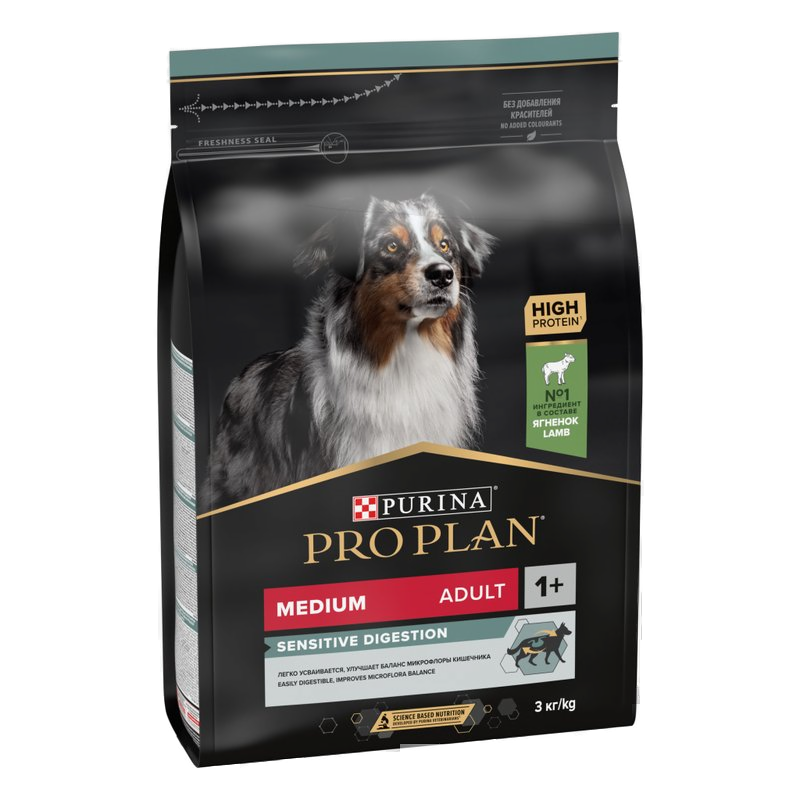 Medium Sensitive Digestion Kuzulu ve Pirinçli Orta Irk Yetişkin Köpek Maması 3kg