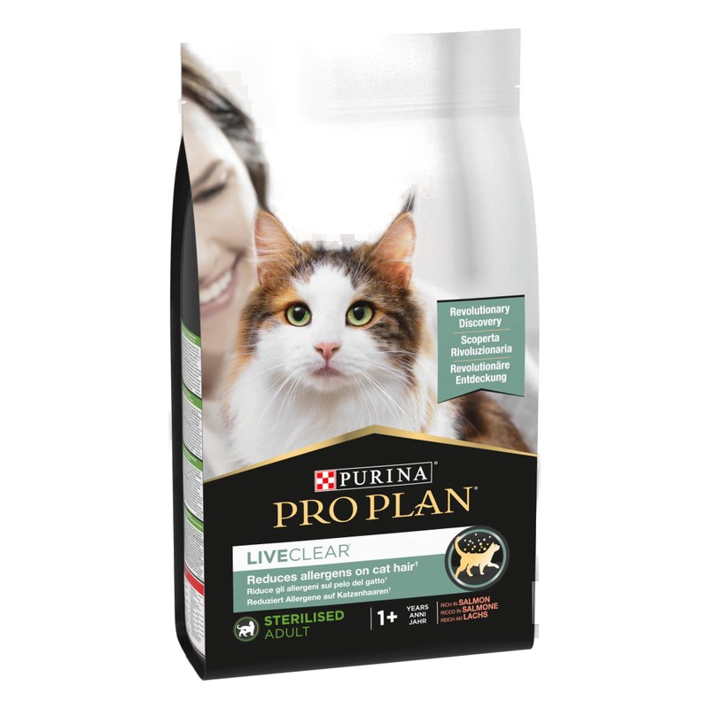 LiveClear Somonlu Alerjen Azaltan Kısırlaştırılmış Kedi Maması 1,4kg