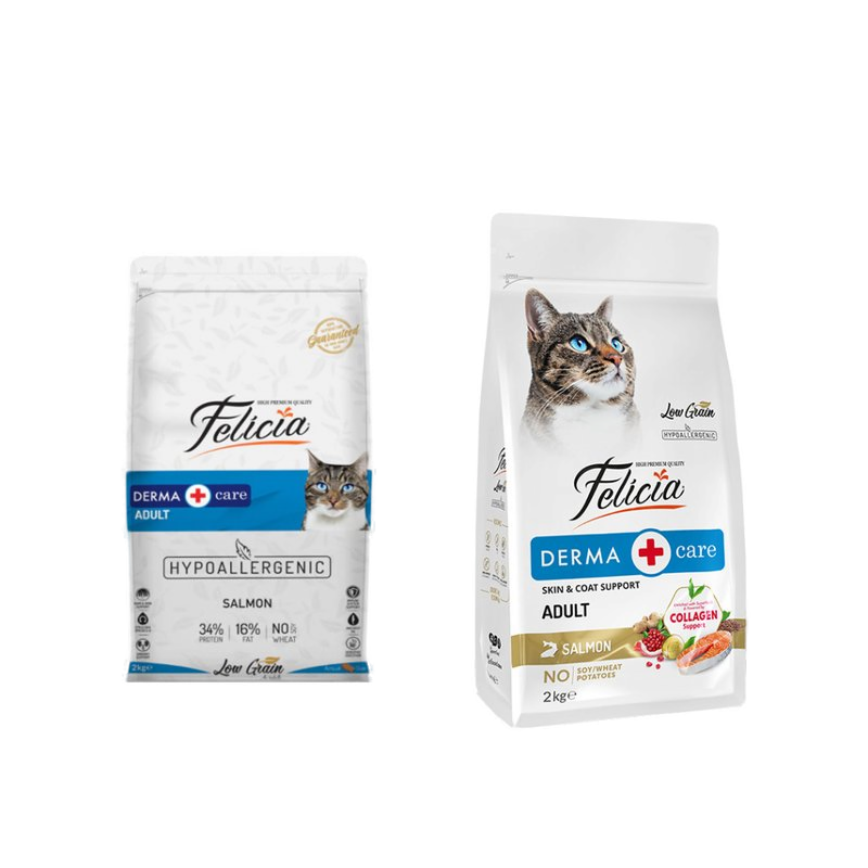 Hipoalerjenik Somonlu Düşük Tahıllı Yetişkin Kedi Maması 2kg