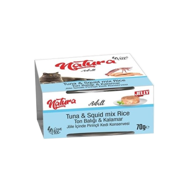 Ton Balıklı ve Kalamarlı Yetişkin Kedi Konservesi 70gr
