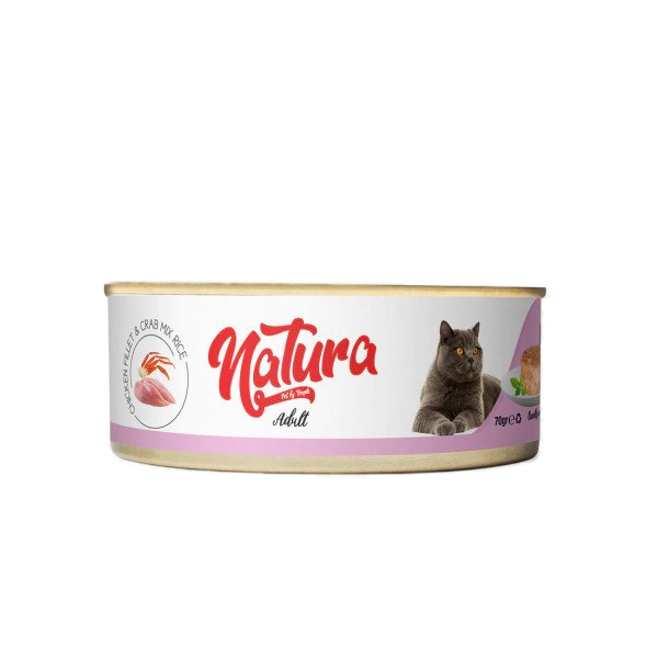 Tavuk Filetolu ve Yengeçli Yetişkin Kedi Konservesi 70gr