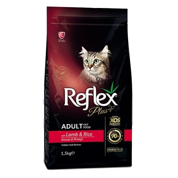 Plus Kuzu ve Pirinçli Etli Yetişkin Kedi Maması 1,5kg