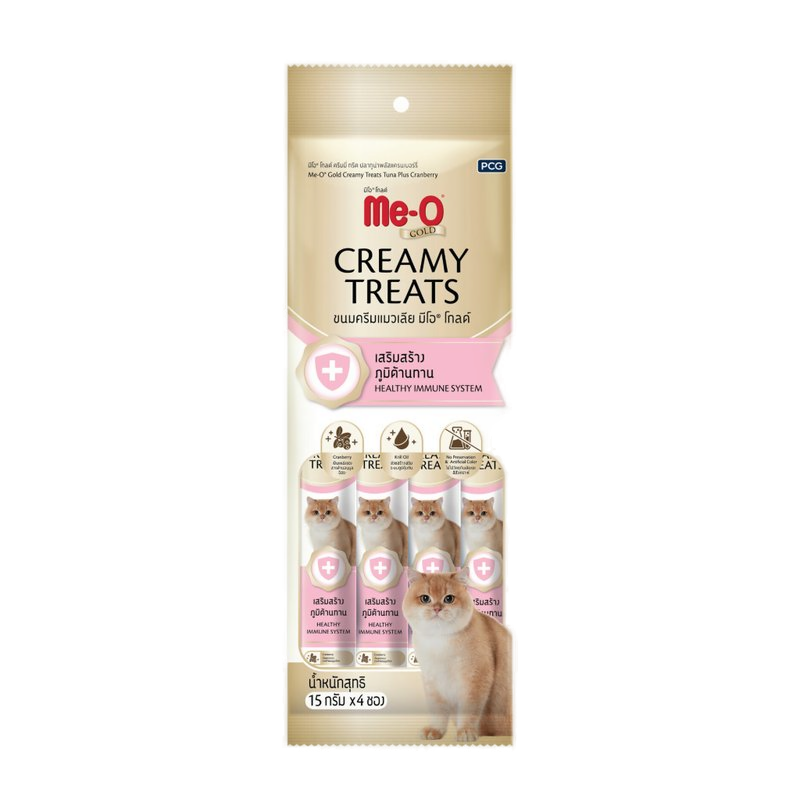 Gold Ton Balıklı ve Turna Yemişli Krema Kedi Ödül Maması 15gr (4’lü)