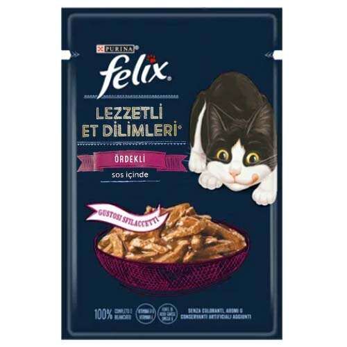 Felix Ördek Etli Yetişkin Kedi Pouch Yaş Mama (80 g)