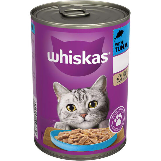 Whiskas Ton Balıklı Yetişkin Kedi Konserve Maması (400 g)